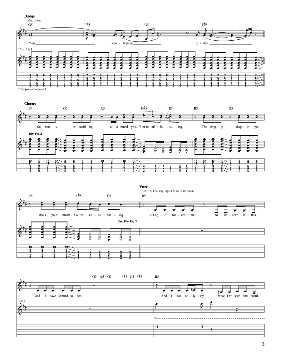Breathe Today Breathe Today Acoustic Guitar scores gallery preview page 3
