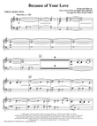 Because Of Your Love (arr. Phillip Keveren) - Keyboard String Reduction