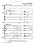 Because Of Your Love (arr. Phillip Keveren) - Full Score