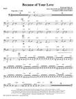 Because Of Your Love (arr. Phillip Keveren) - Bass