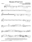 Because Of Your Love (arr. Phillip Keveren) - Violin 1