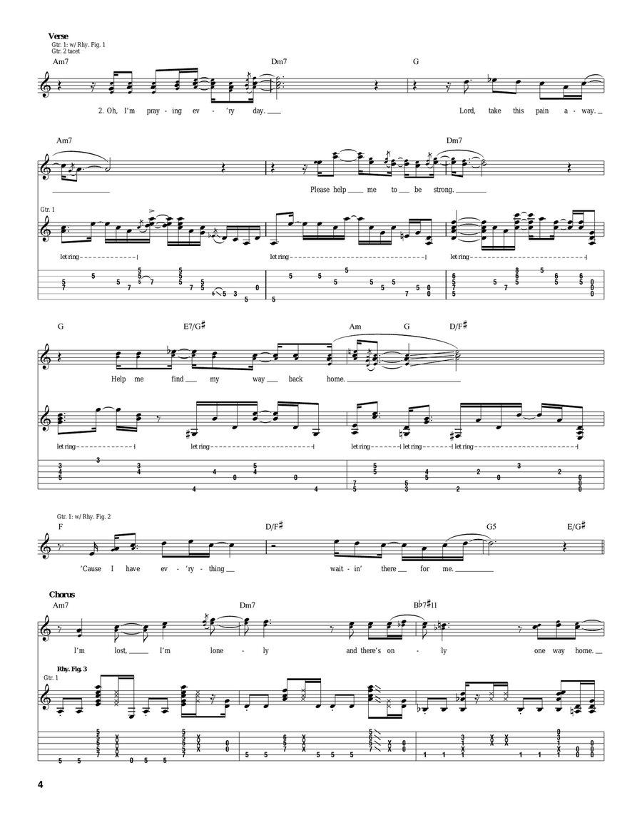 Home Home Acoustic Guitar scores gallery preview page 4