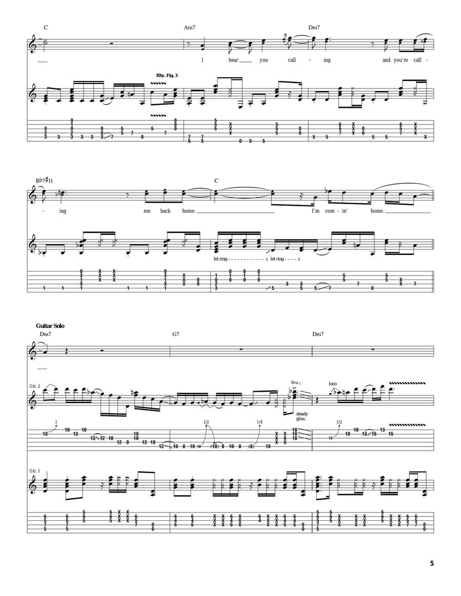 Home Home Acoustic Guitar scores gallery preview page 5