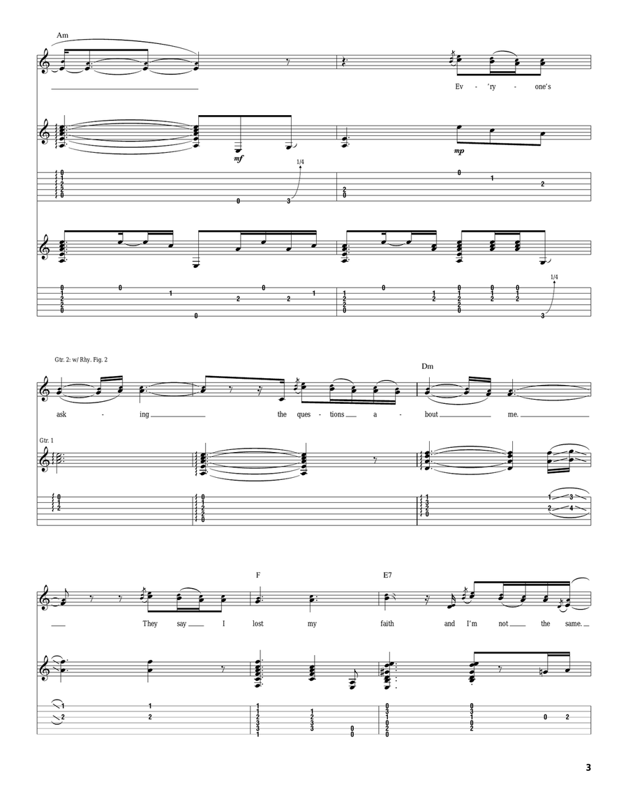 Living My Life Living My Life Acoustic Guitar scores gallery preview page 3