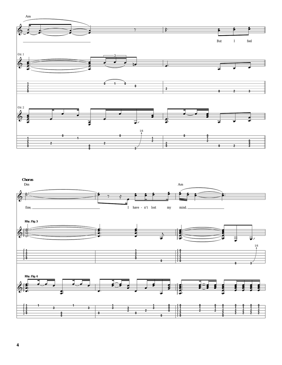 Living My Life Living My Life Acoustic Guitar scores gallery preview page 4