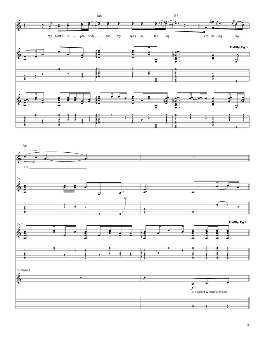 Living My Life Living My Life Acoustic Guitar scores gallery preview page 5