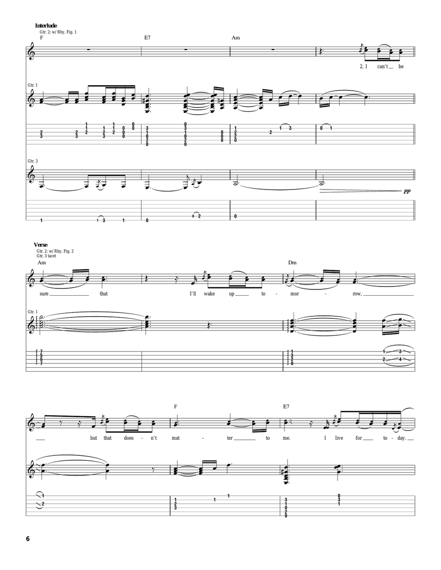 Living My Life Living My Life Acoustic Guitar scores gallery preview page 6