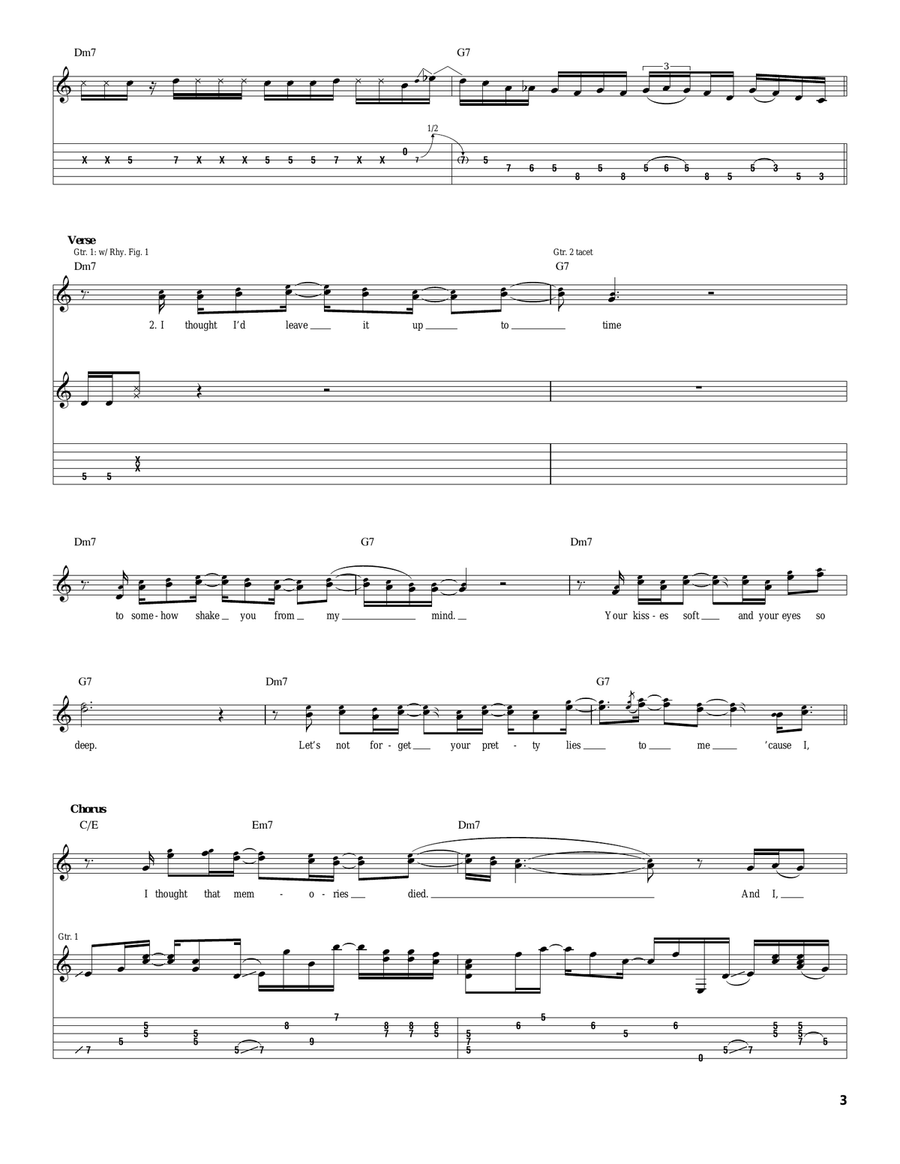 Memories Memories Acoustic Guitar scores gallery preview page 3