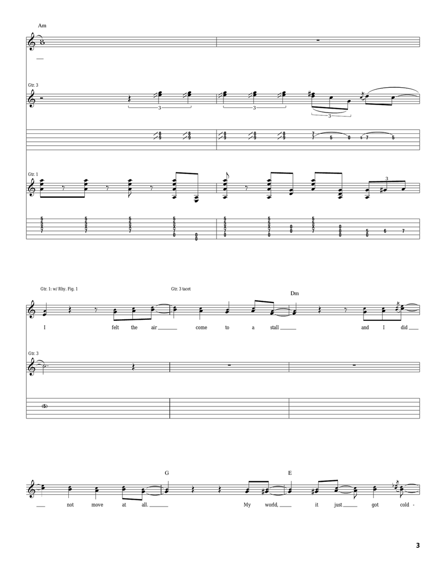My Loneliness My Loneliness Acoustic Guitar scores gallery preview page 3
