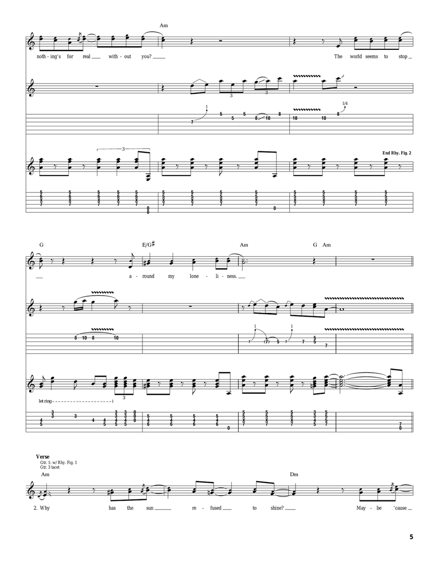 My Loneliness My Loneliness Acoustic Guitar scores gallery preview page 5