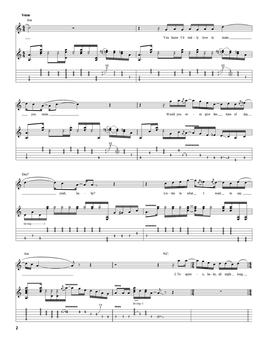 Oye Mamacita Oye Mamacita Acoustic Guitar scores gallery preview page 2