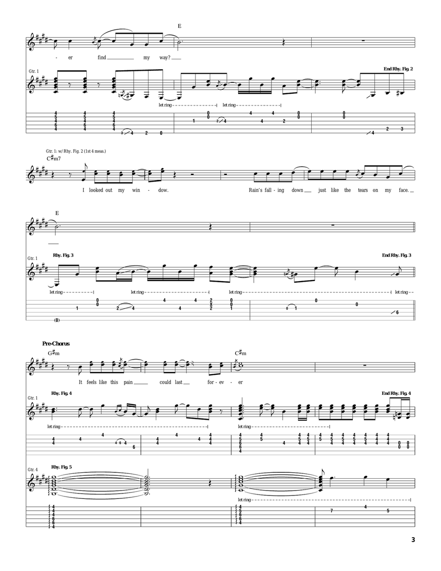 Roses Roses Acoustic Guitar scores gallery preview page 3