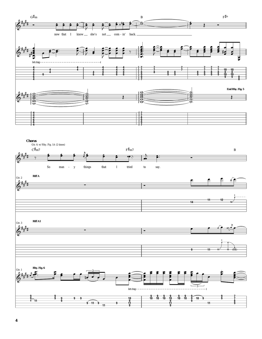 Roses Roses Acoustic Guitar scores gallery preview page 4