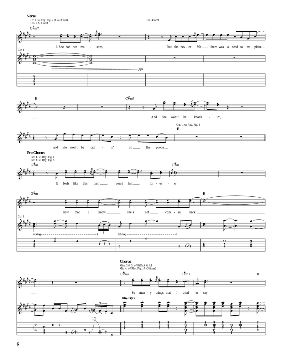 Roses Roses Acoustic Guitar scores gallery preview page 6