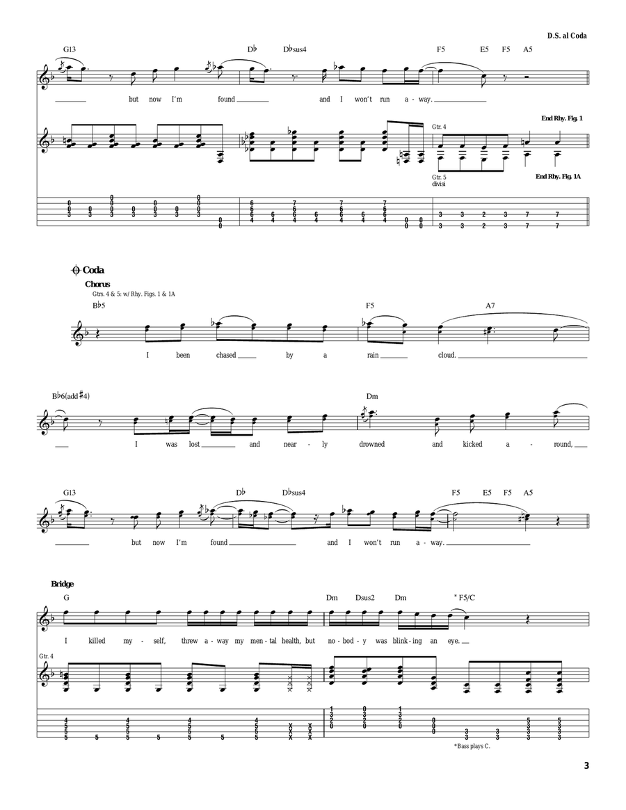 Nothing Left To Say But Goodbye Acoustic Guitar scores gallery preview page 3