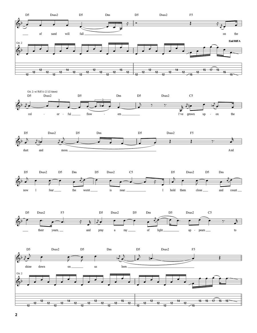 Shape Of Things To Come Shape Of Things To Come Acoustic Guitar scores gallery preview page 2