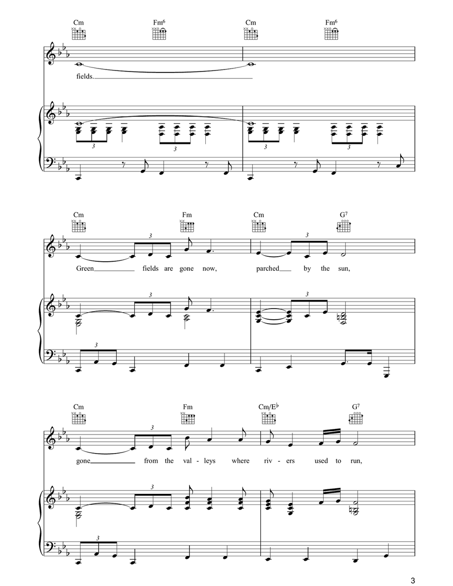 Green Fields Acoustic Guitar scores gallery preview page 3
