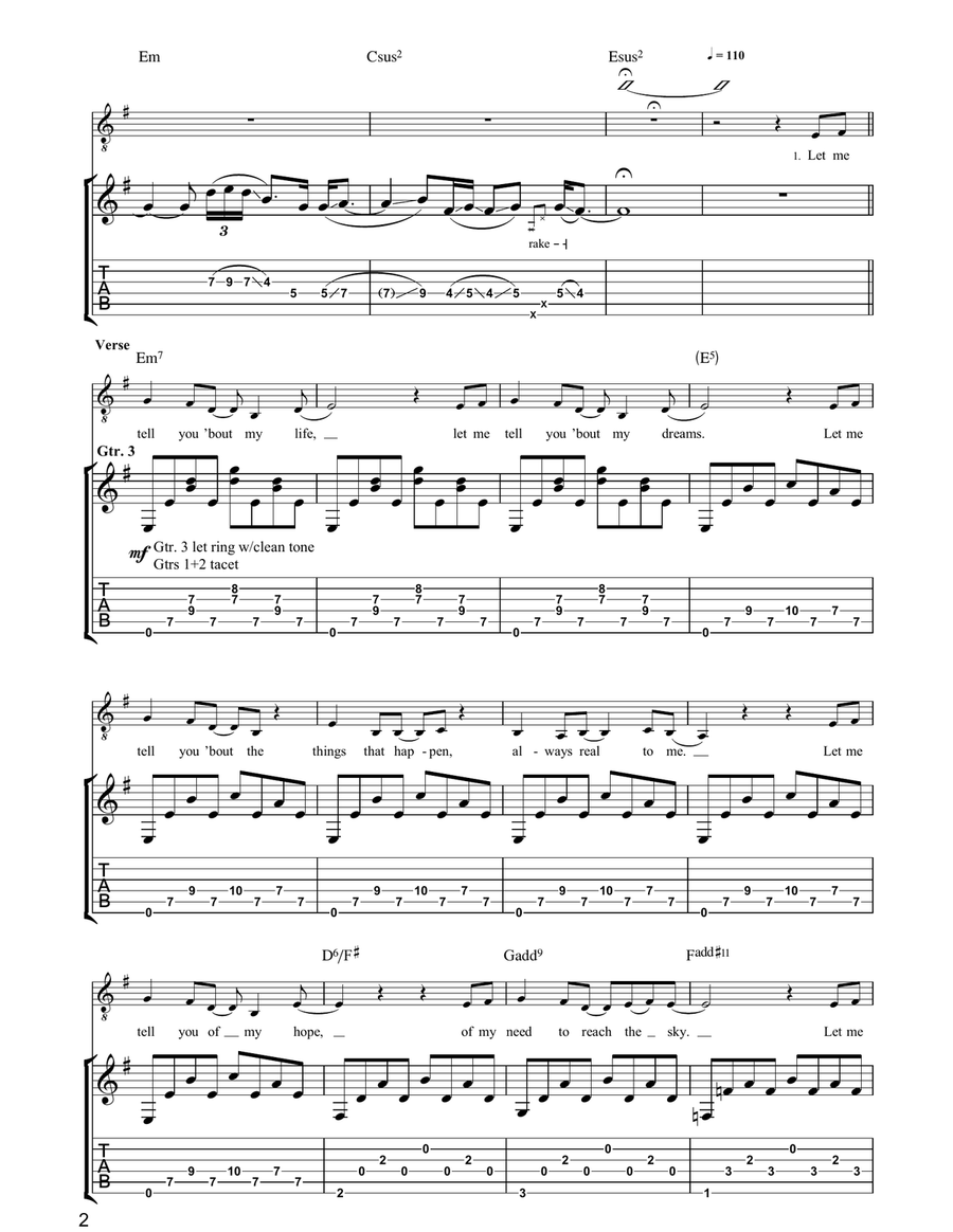 The Reincarnation Of Benjamin Breeg Electric Guitar scores gallery preview page 2