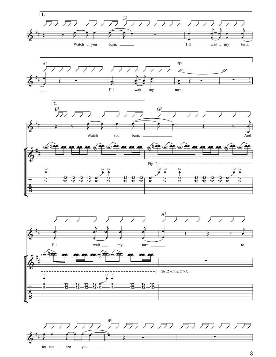 Broken Promise Broken Promise Guitar Tablature scores gallery preview page 3