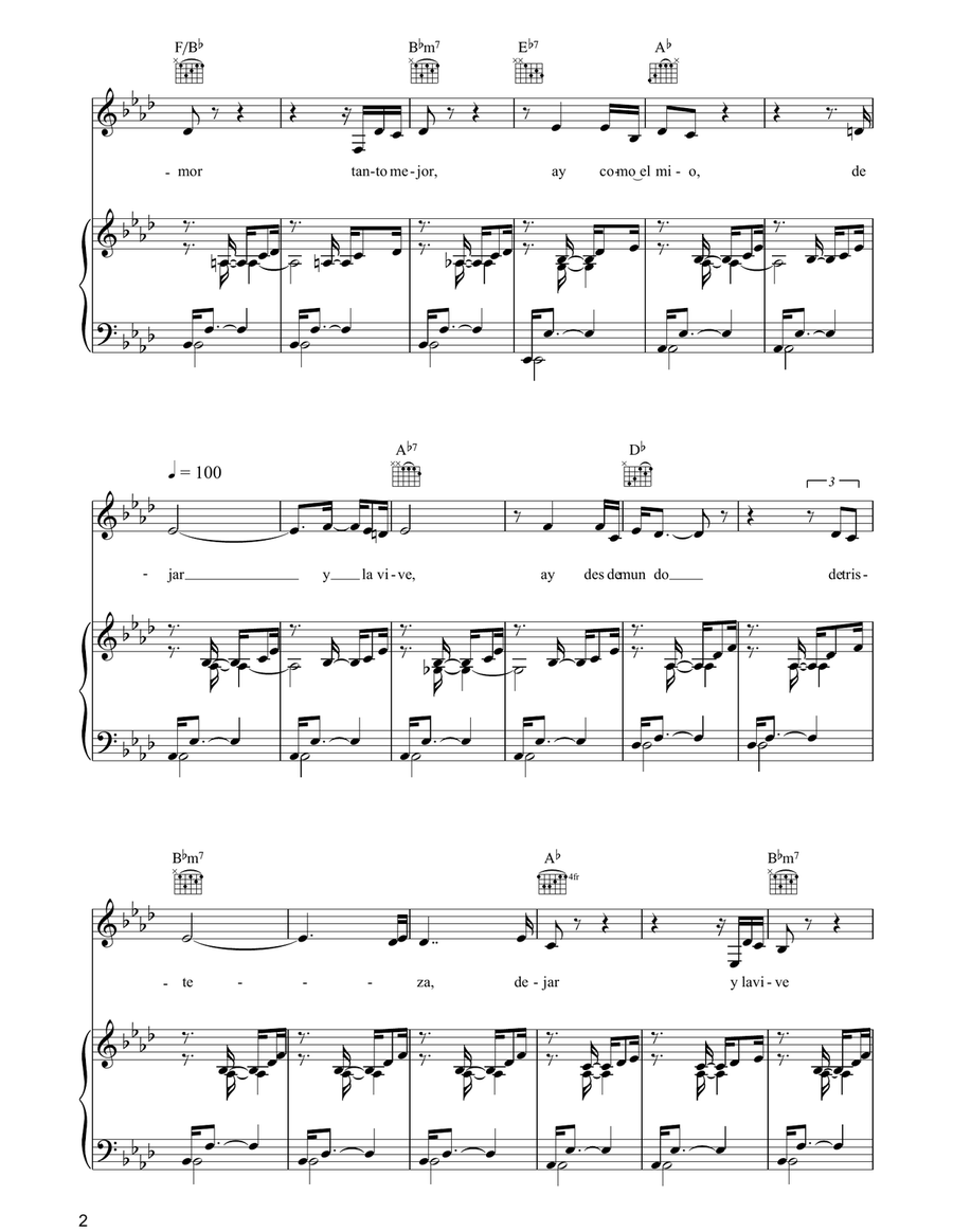 A Mi Manera (Comme D'Habitude) Guitar scores gallery preview page 2