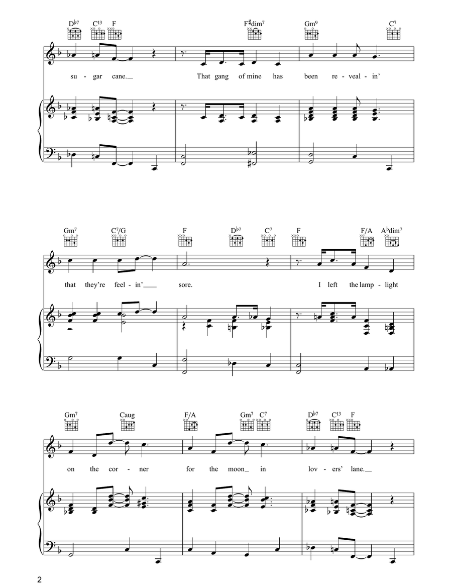When I Take My Sugar To Tea Piano, Vocal, Guitar scores gallery preview page 2