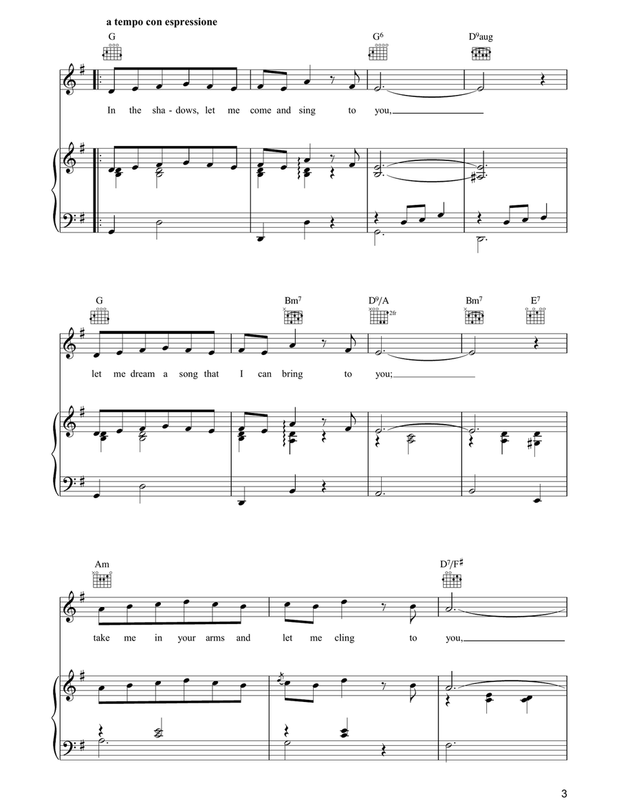 Shadow Waltz Shadow Waltz Piano, Vocal, Guitar scores gallery preview page 3