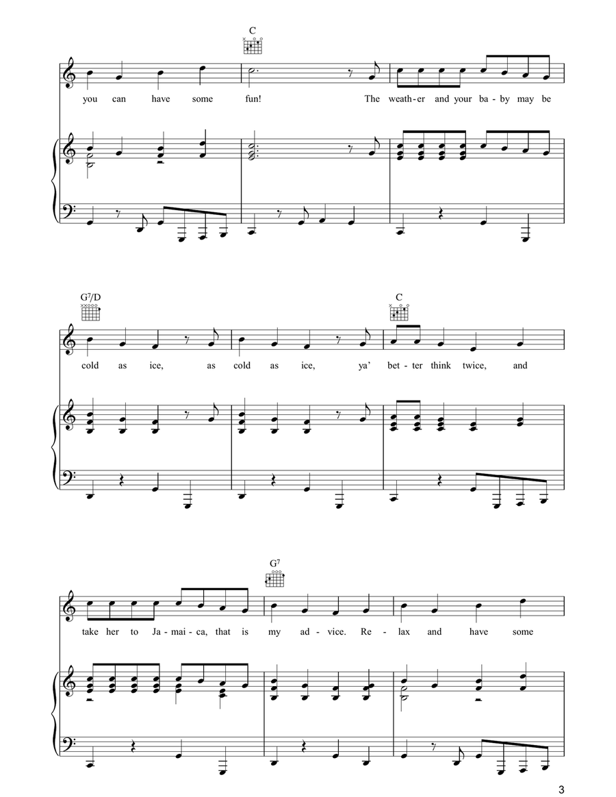 Take Her To Jamaica (Where The Rum Come From) Acoustic Guitar scores gallery preview page 3