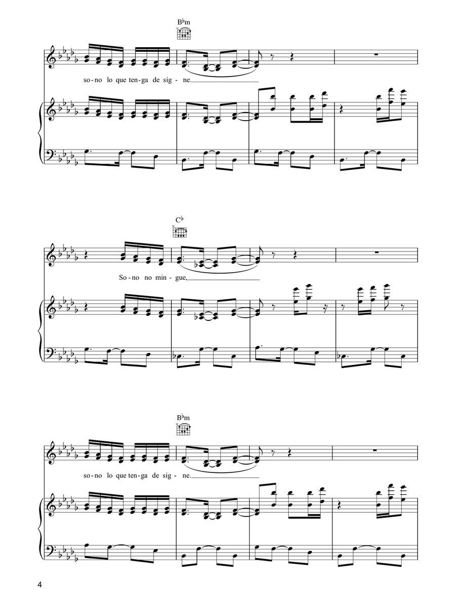 No Vivire No Vivire Guitar scores gallery preview page 4