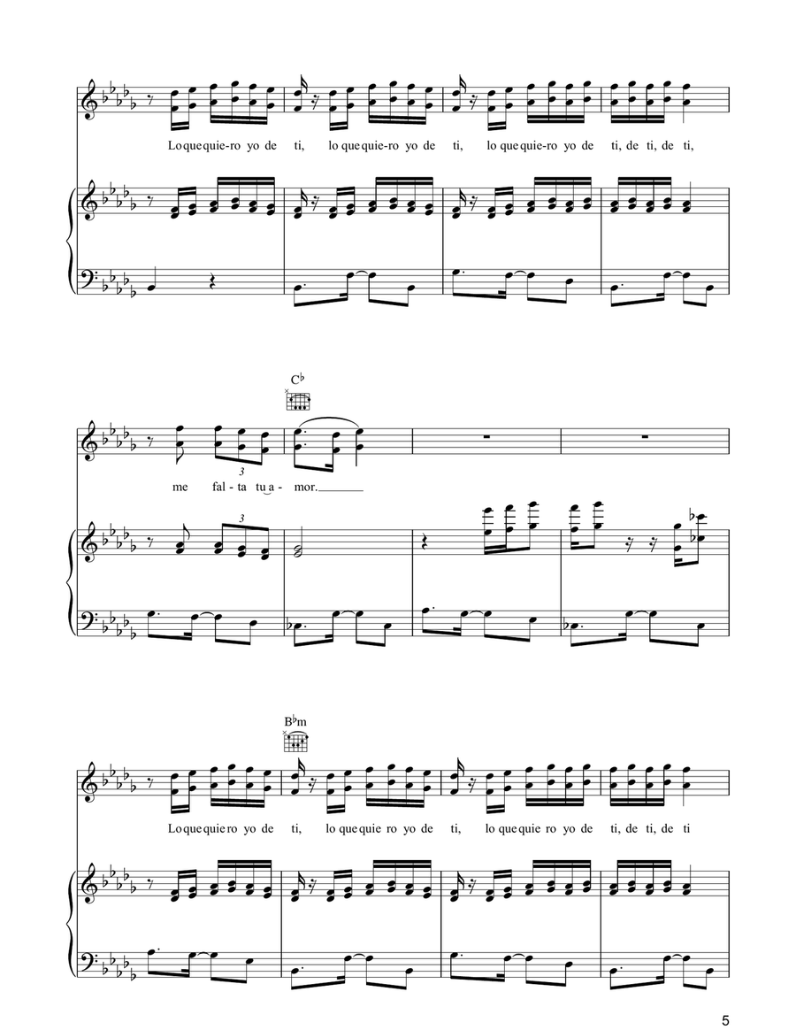 No Vivire No Vivire Guitar scores gallery preview page 5
