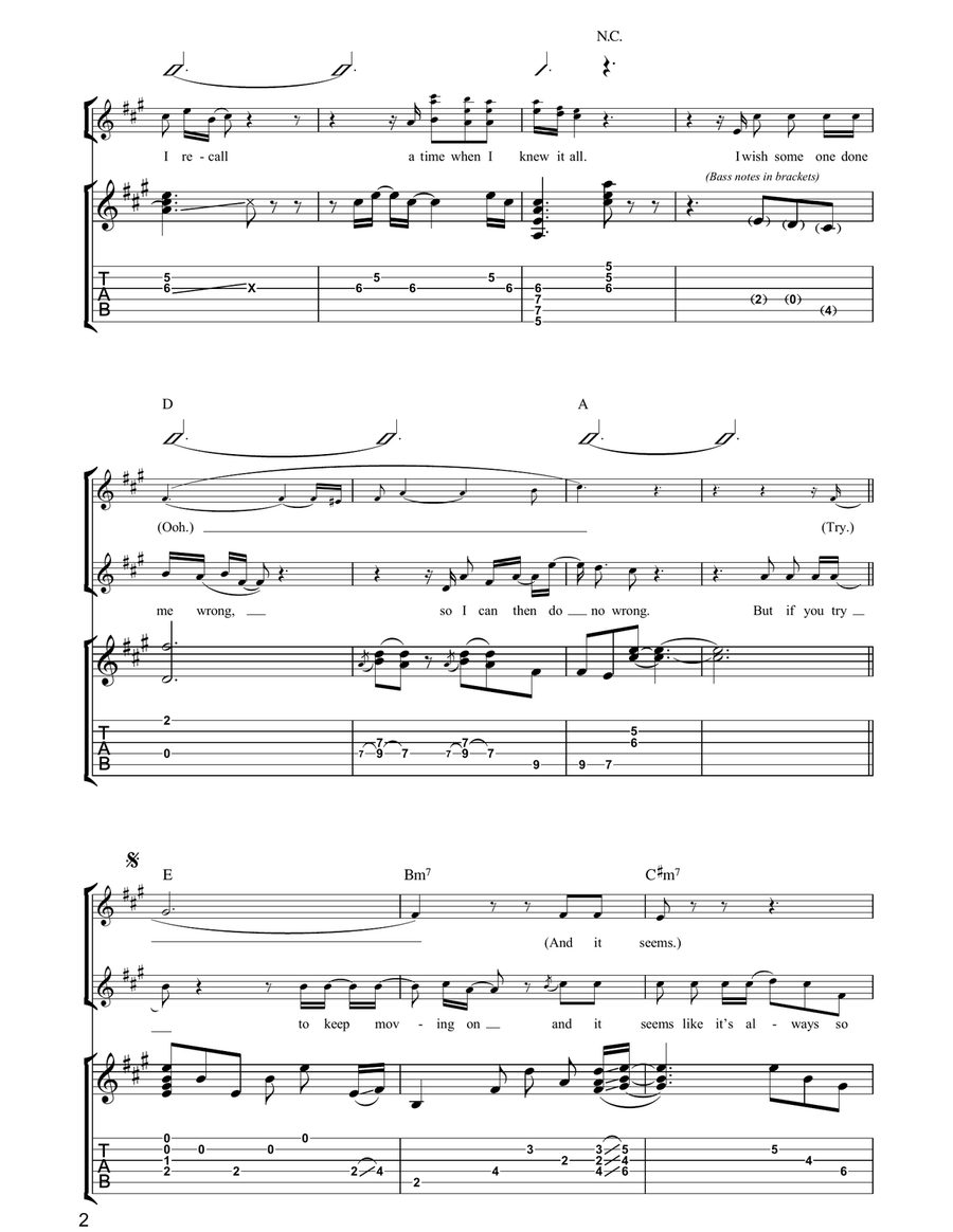 Try Try Acoustic Guitar scores gallery preview page 2