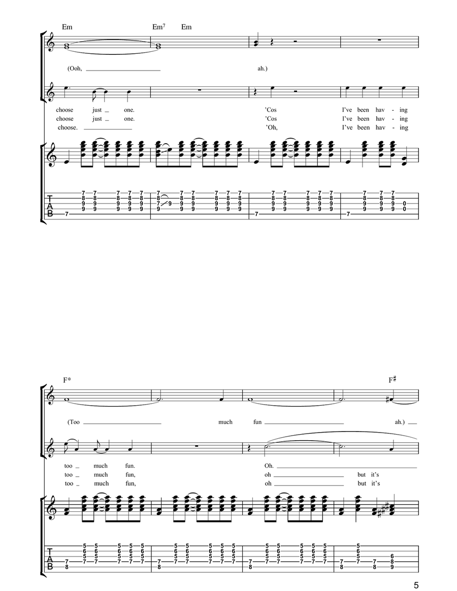 Long Legs Long Legs Acoustic Guitar scores gallery preview page 5