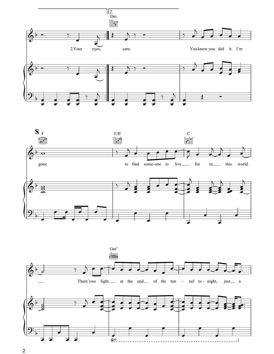 Gone Gone Acoustic Guitar scores gallery preview page 2