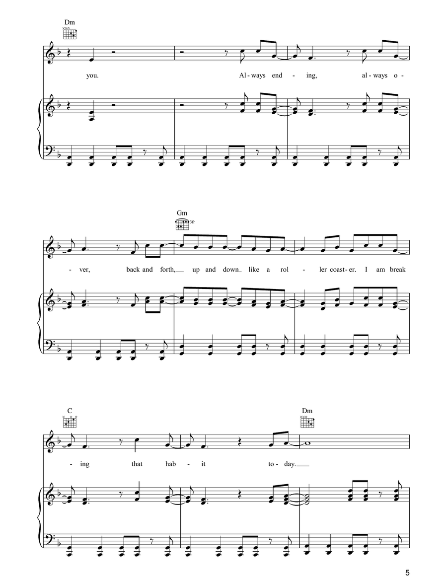 Gone Gone Acoustic Guitar scores gallery preview page 5