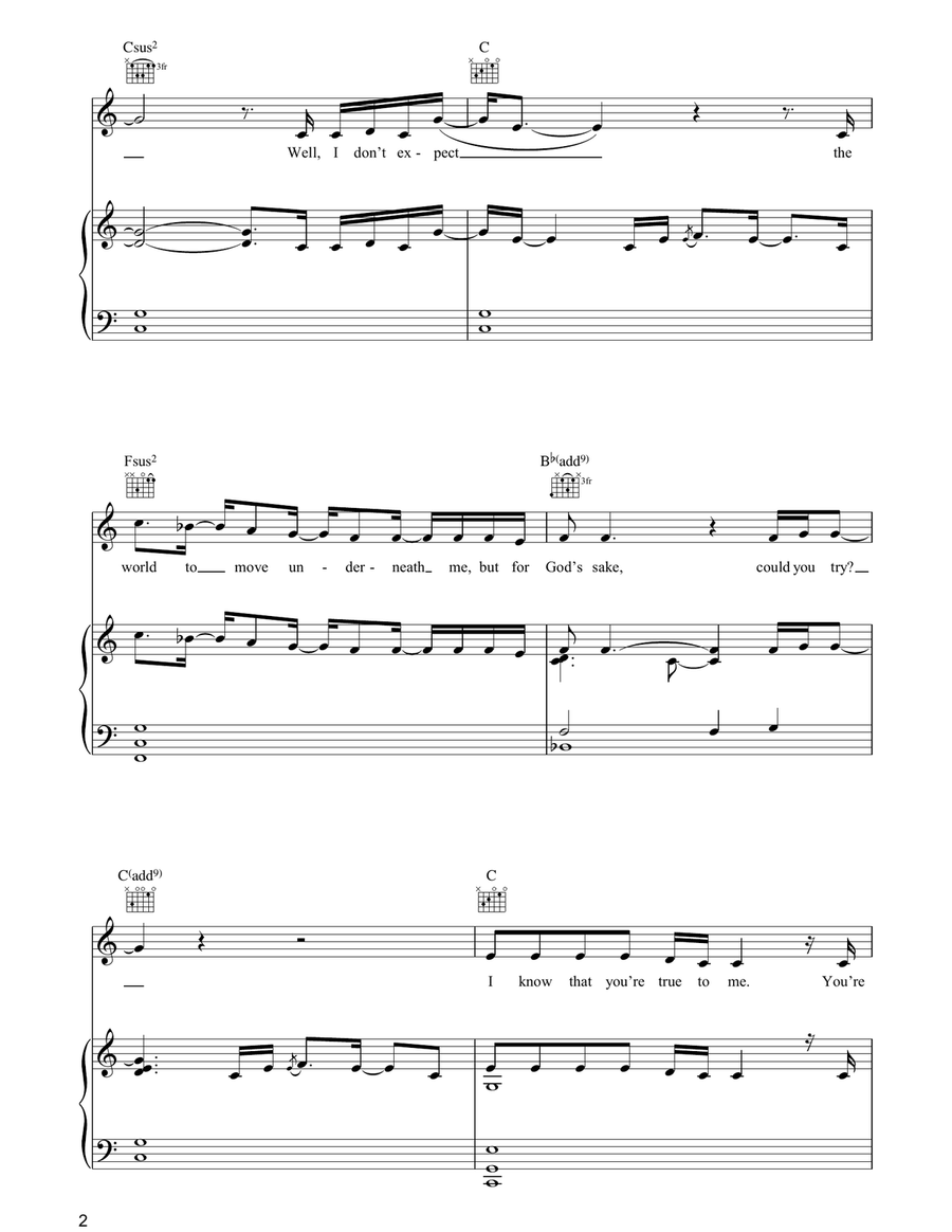 Where Is Your Heart Where Is Your Heart Piano, Vocal, Guitar scores gallery preview page 2
