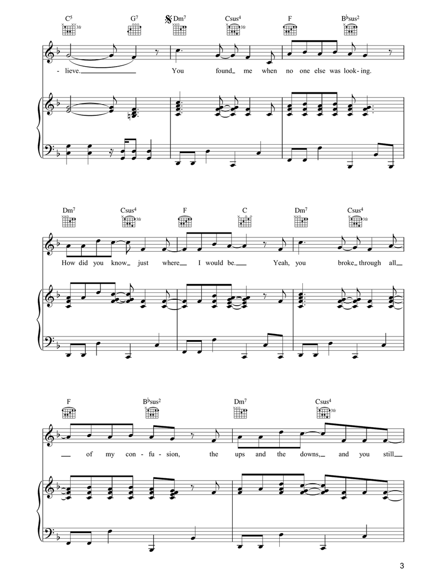 You Found Me You Found Me Acoustic Guitar scores gallery preview page 3