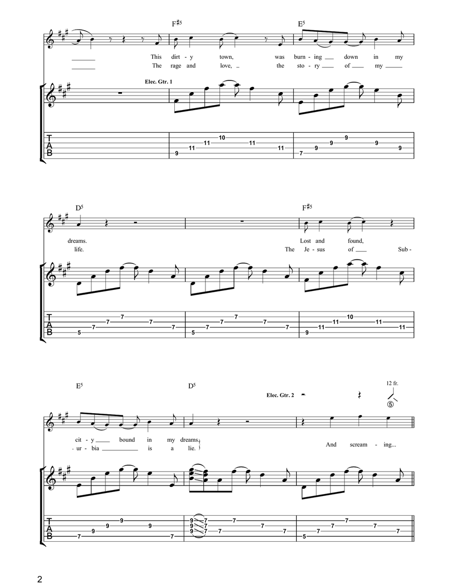 Are We The Waiting Are We The Waiting Acoustic Guitar scores gallery preview page 2