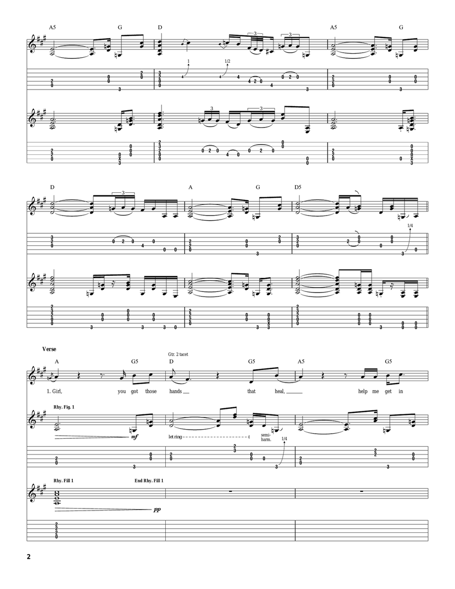 Hands Hands Acoustic Guitar scores gallery preview page 2