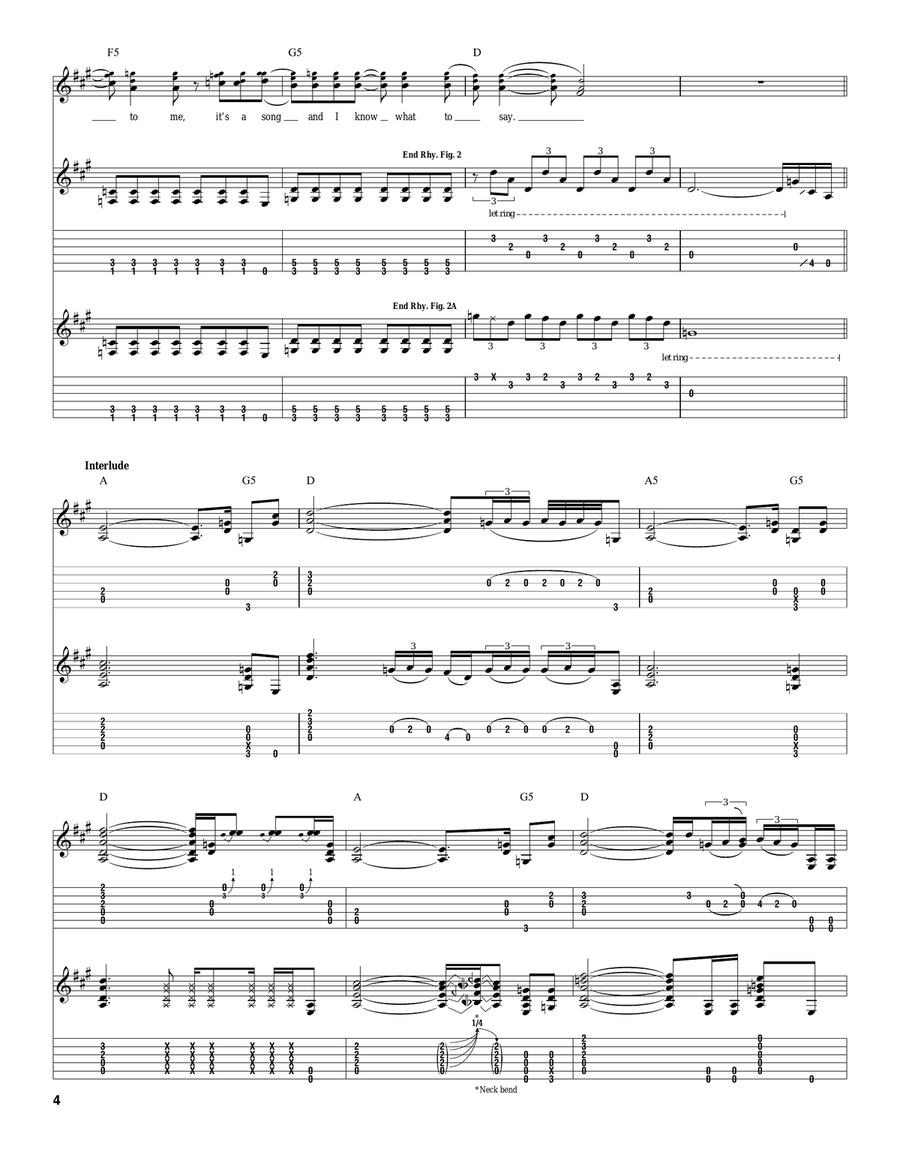 Hands Hands Acoustic Guitar scores gallery preview page 4