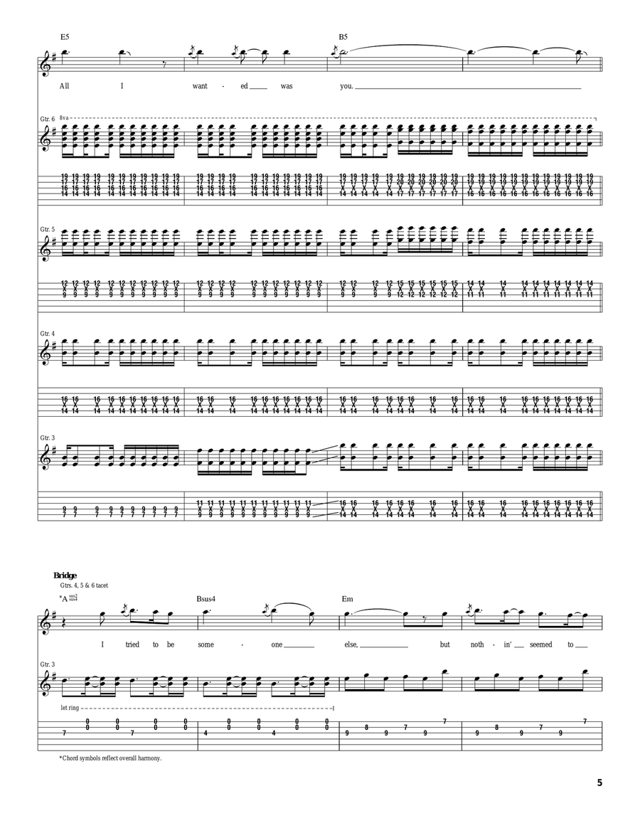 The Kill (Bury Me) The Kill (Bury Me) Acoustic Guitar scores gallery preview page 5