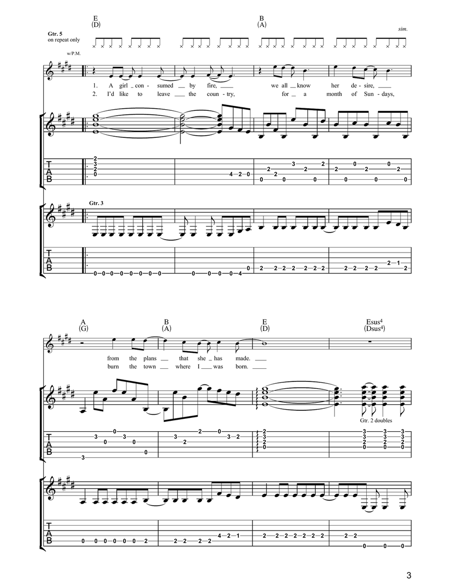 This is The One This is The One Guitar Tablature scores gallery preview page 3