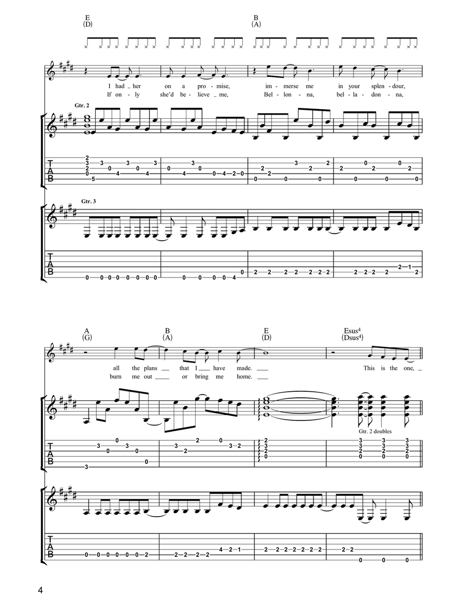This is The One This is The One Guitar Tablature scores gallery preview page 4