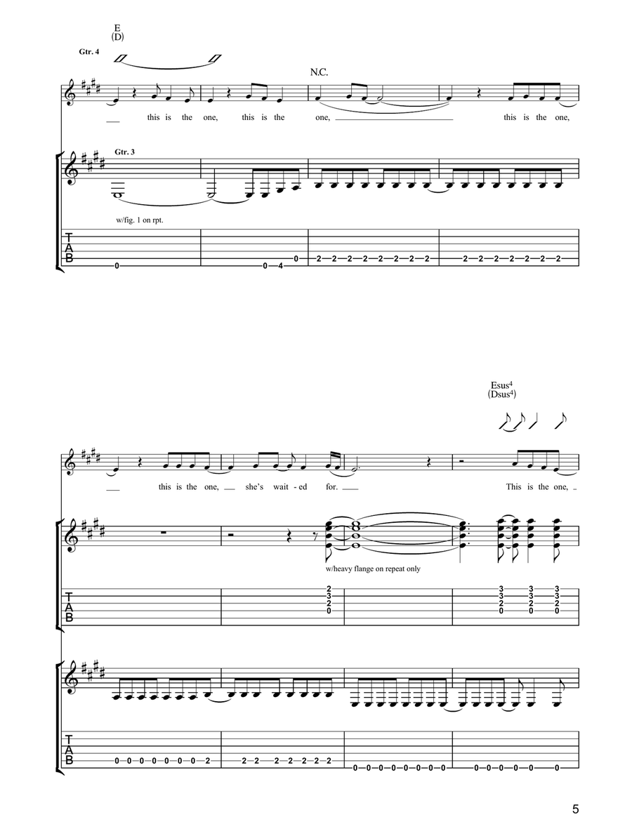 This is The One This is The One Guitar Tablature scores gallery preview page 5