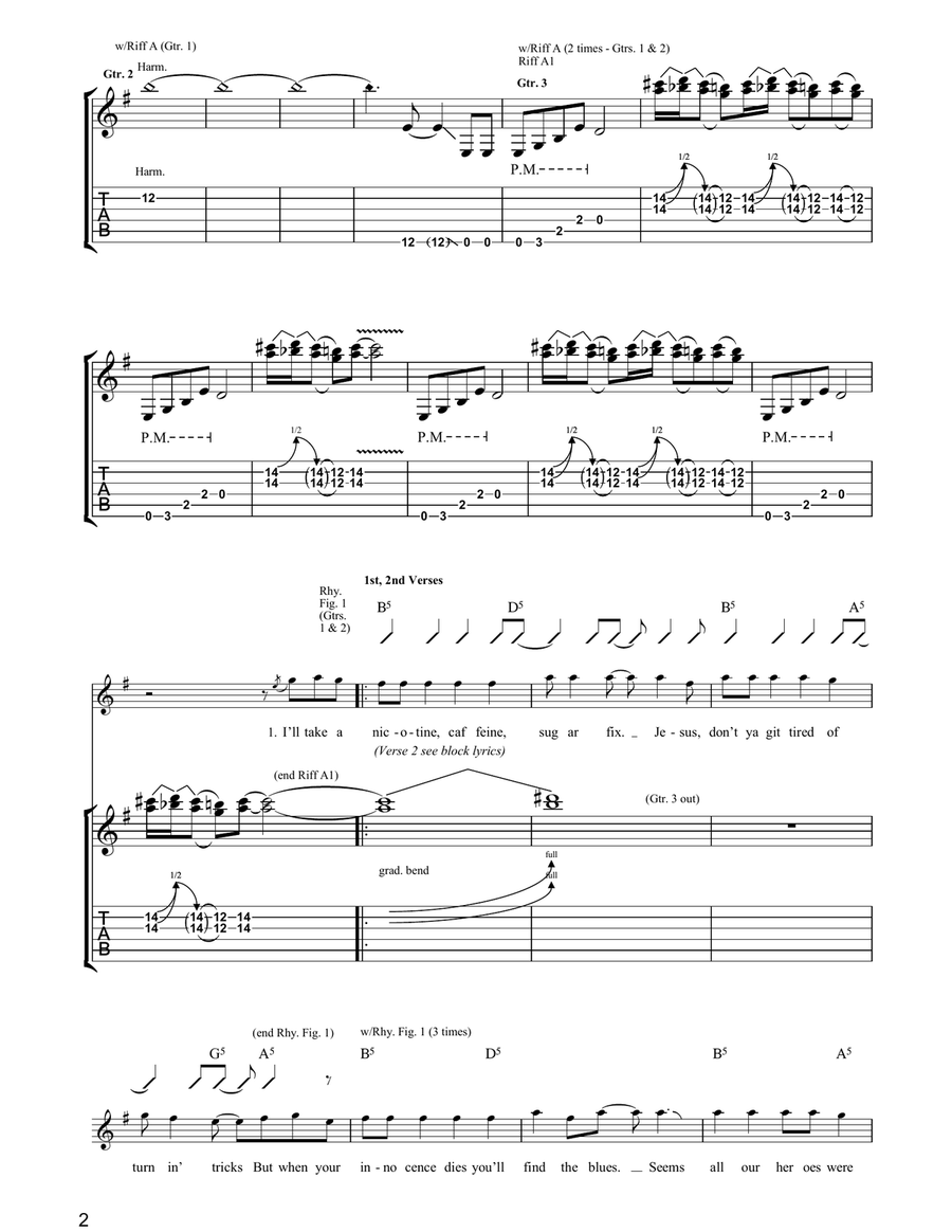 Right Next Door To Hell Right Next Door To Hell Acoustic Guitar scores gallery preview page 2