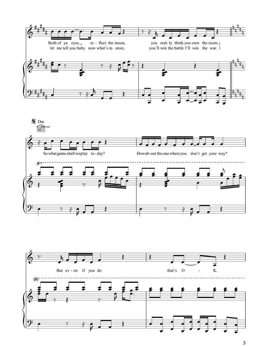 Get Your Way Get Your Way Piano, Vocal, Guitar scores gallery preview page 3