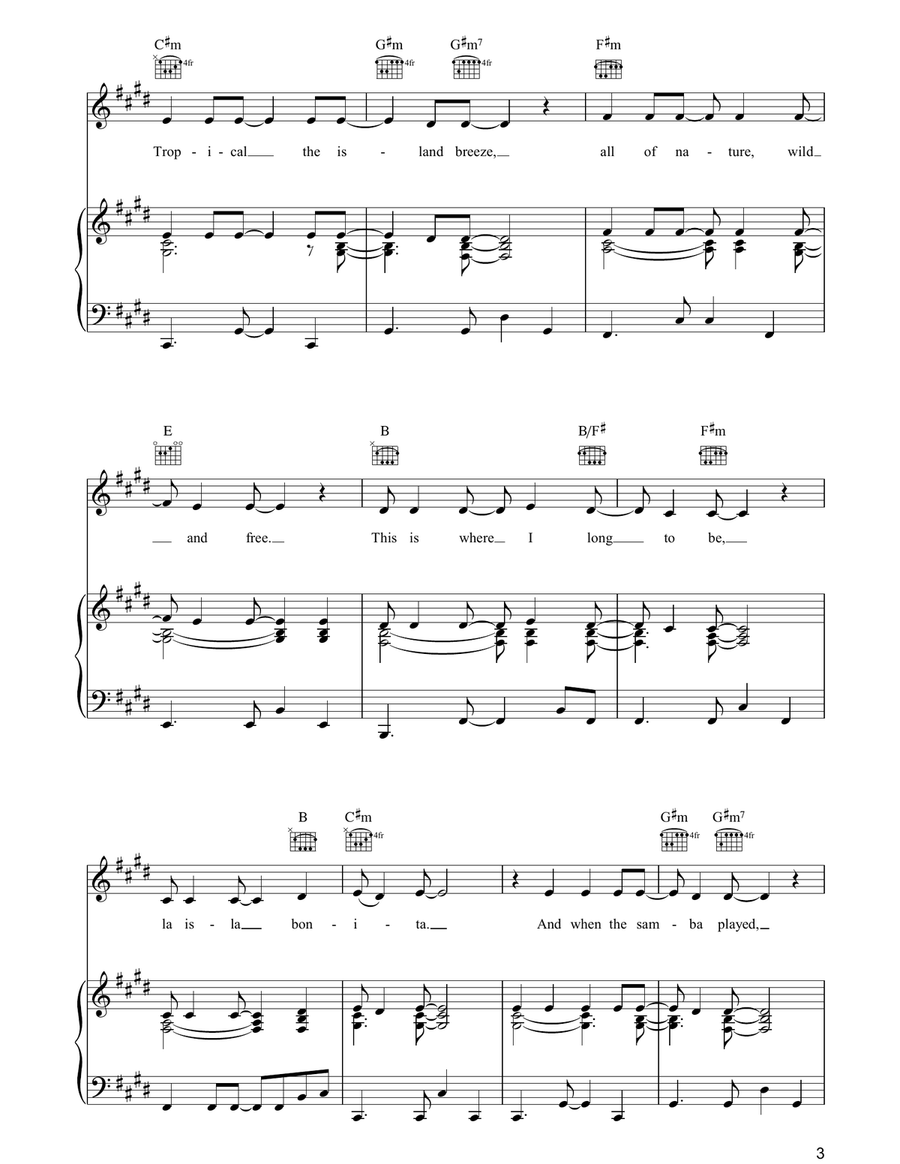 La Isla Bonita La Isla Bonita Acoustic Guitar scores gallery preview page 3