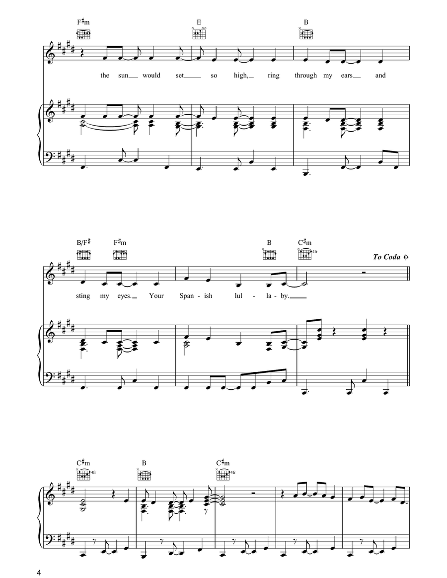 La Isla Bonita La Isla Bonita Acoustic Guitar scores gallery preview page 4