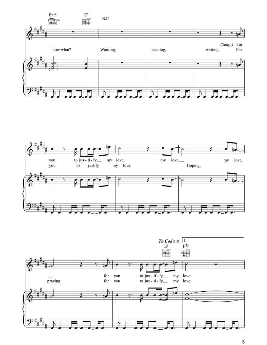 Justify My Love Justify My Love Acoustic Guitar scores gallery preview page 3