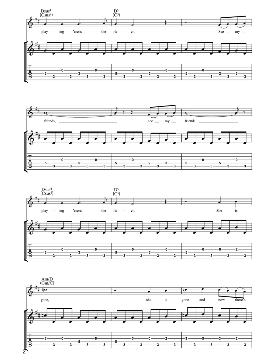 See My Friends See My Friends Acoustic Guitar scores gallery preview page 2