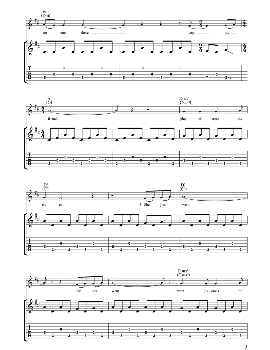 See My Friends See My Friends Acoustic Guitar scores gallery preview page 3