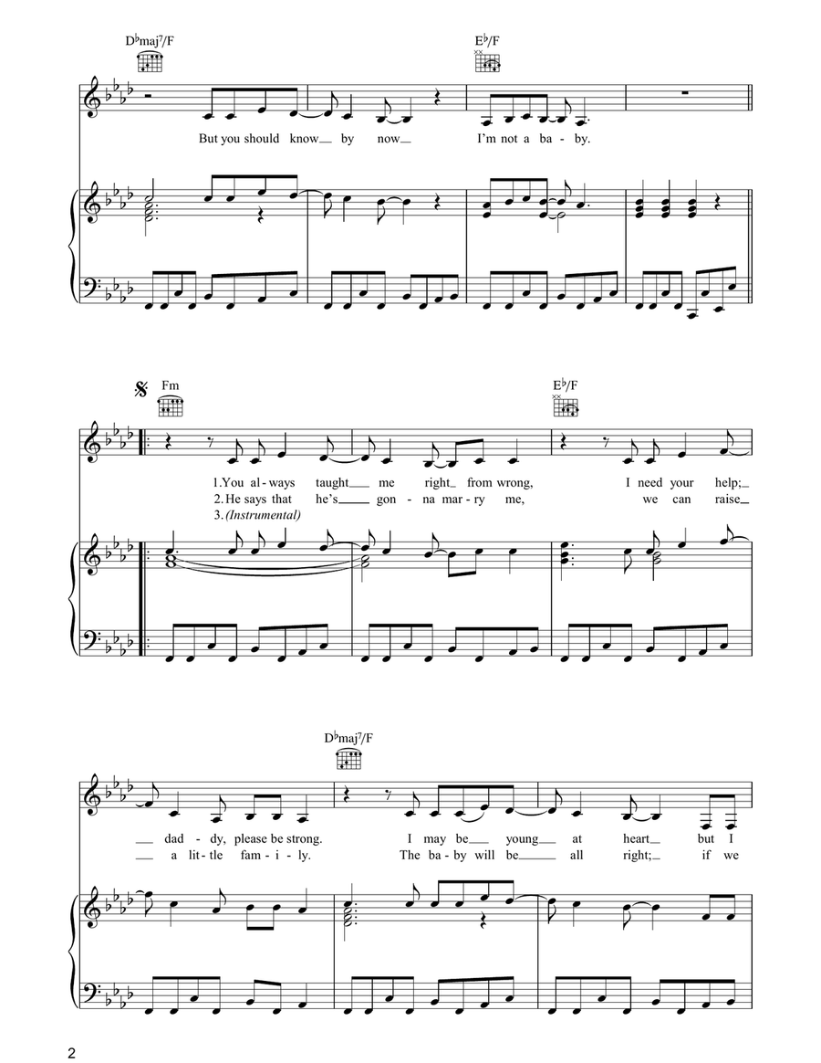 Papa Don't Preach Papa Don't Preach Acoustic Guitar scores gallery preview page 2